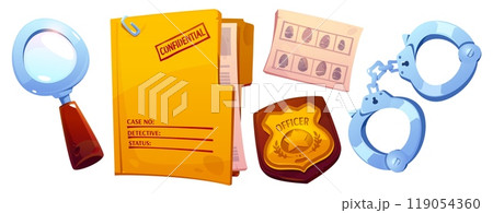 Detective or spy character equipment. Detective or spy character equipment. 119054360