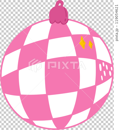 Pink Christmas ball element illustration Pink Christmas ball element illustration 119054621