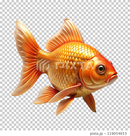 3d rendering of dynamic goldfish 119054653