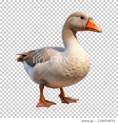 3d rendering of dynamic goose 119054654
