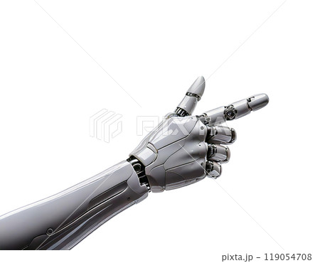 ロボットの手が指を指す 未来技術とAIの象徴 119054708