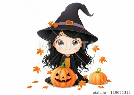 ハロウィンの仮装をした女の子 119055313