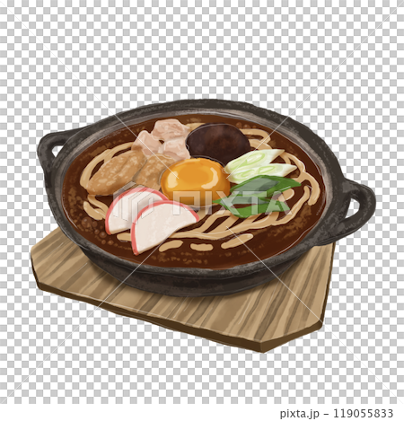 味噌煮込みうどんのイラスト 119055833