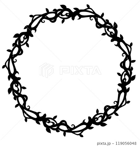 エレガントな植物見出しフレーム エレガントな植物見出しフレーム 119056048