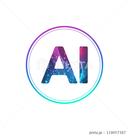 AI Banner Concept In The Digital Style. Generative Ideas Design Element For Internet Technology. Futuristic Technology Concept Artificial Intelligence AI Banner Concept In The Digital Style. Generative Ideas Design Element For Internet Technology. Futuristic Technology Concept Artificial Intelligence 119057387