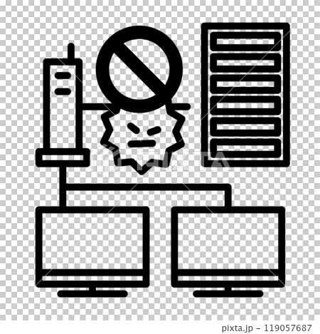 防止未經授權存取遠端存取伺服器的圖示。 防止未經授權存取遠端存取伺服器的圖示。 119057687