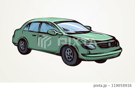 Taxi. Vector drawing 119058916