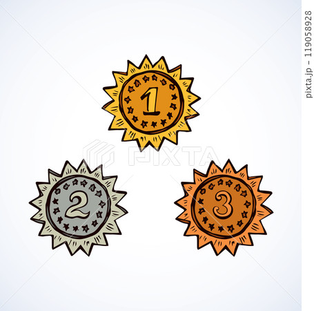 Medal. Vector drawing 119058928