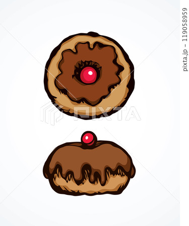 Donut. Vector drawing Donut. Vector drawing 119058959