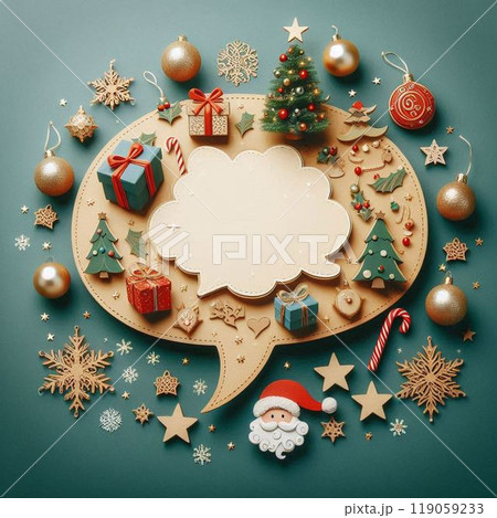 クリスマス 吹き出し クリスマス 吹き出し 119059233