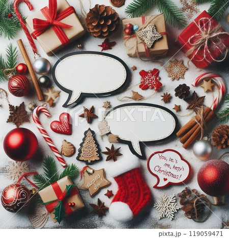 クリスマスのフレームイラスト クリスマスのフレームイラスト 119059471