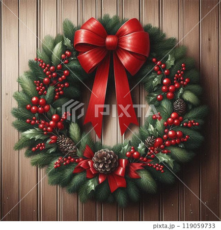 クリスマスリース 119059733