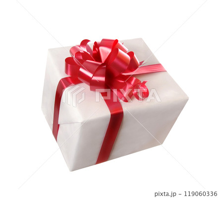 gift with red bow 119060336