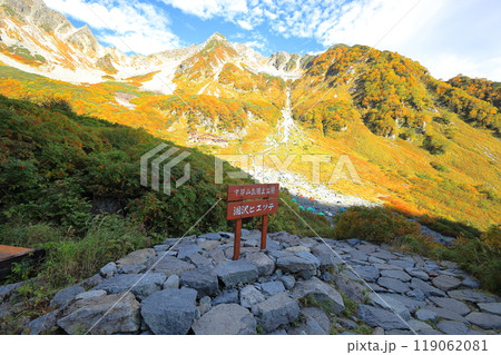 北アルプス　涸沢の絶景紅葉 119062081