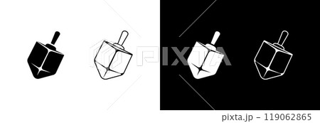 Dreidel game icon. 119062865