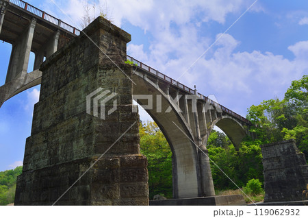 埼玉県秩父市阿保町の旧秩父橋 埼玉県秩父市阿保町の旧秩父橋 119062932