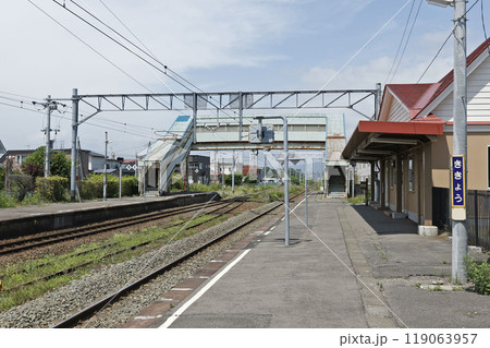 桔梗駅　JR桔梗駅　ききょう　Kikyo　H73　函館本線 119063957