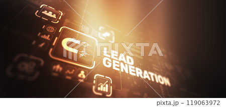 Lead Generation Analysis Business Finance Marketing Concept 119063972