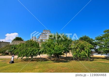 《兵庫県》二の丸より見る姫路城天守閣 119064468