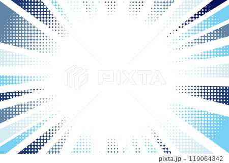 中央にテキストスペースがあるポップな放射背景イラスト 119064842