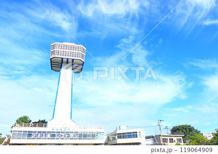 福井県坂井市、東尋坊タワーの風景 福井県坂井市、東尋坊タワーの風景 119064909