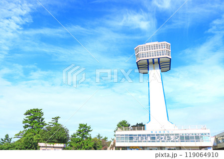 福井県坂井市、東尋坊タワーの風景 福井県坂井市、東尋坊タワーの風景 119064910