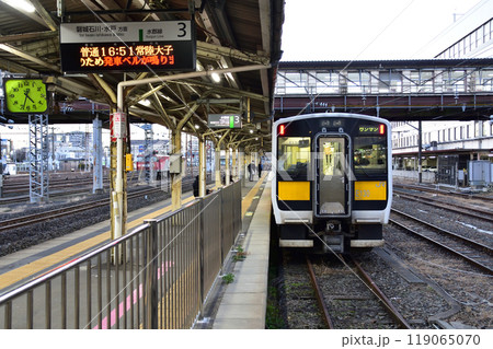 JR東日本水郡線の、小塩江駅から郡山駅までの車窓風景(2022年12月) 119065070