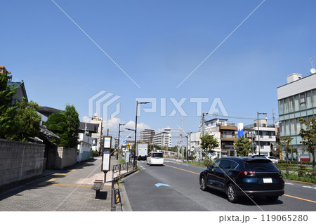 東京都葛飾区 お花茶屋駅前の街並み 119065280