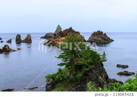 兵庫県穴見海岸の美しい風景 119065428