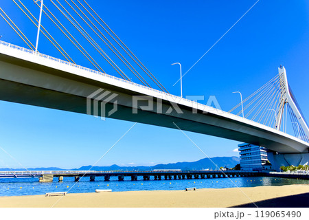 【青森】秋の青森 青森ベイブリッジと青森ラブリッジ 【青森】秋の青森 青森ベイブリッジと青森ラブリッジ 119065490