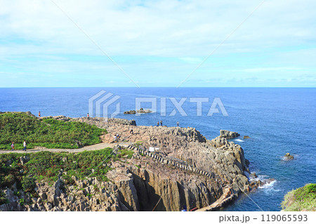 福井県坂井市、東尋坊の風景 119065593