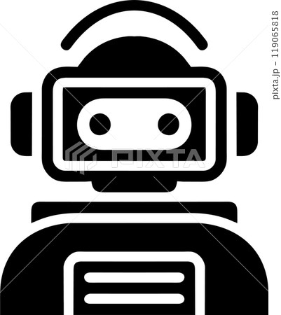 Illustration of Robot Icon in Flat Style. Illustration of Children's Toy Illustration of Robot Icon in Flat Style. Illustration of Children's Toy 119065818
