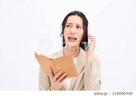 焦るビジネスウーマン 119066399