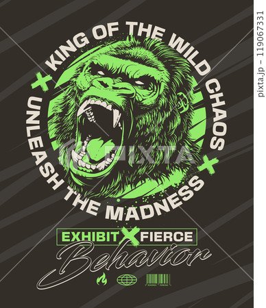 Streetwear Design With Fierce Gorilla Streetwear Design With Fierce Gorilla 119067331