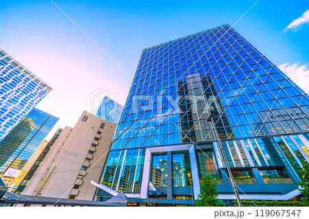 日本の東京都市景観　渋谷2丁目、渋谷アクシュなどを望む＝10月7日 119067547