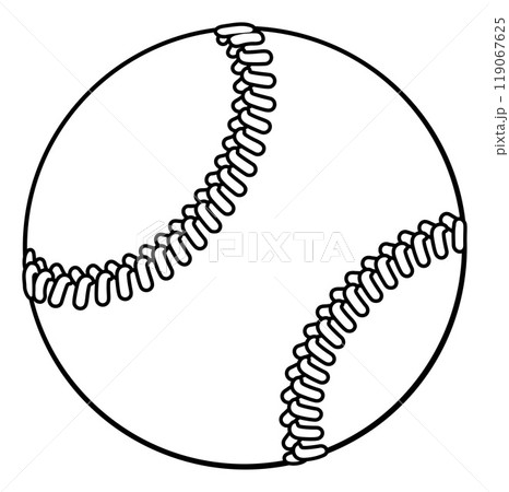 Baseball Softball Ball Cartoon Sports Icon Baseball Softball Ball Cartoon Sports Icon 119067625