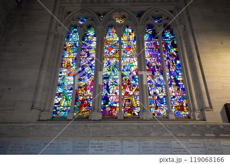 basilica of our lady de la delivrande, normandy, France 119068166