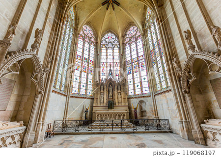 Cathedral Saint Ouen of Rouen, France, interiors 119068197