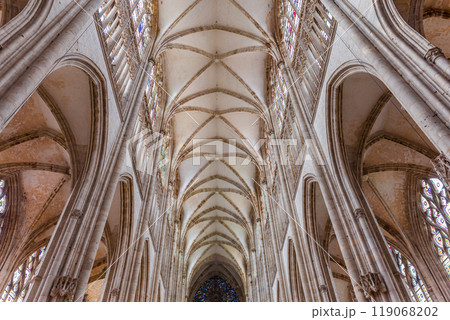 Cathedral Saint Ouen of Rouen, France, interiors 119068202