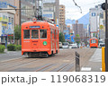 街中を走る伊予鉄道 119068319