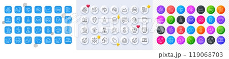 Businessman person, Metro map and Chromium mineral line icons. Square, Gradient, Pin 3d buttons. AI, QA and map pin icons. Pack of Shoulder strap, Diagram, Seo laptop icon. Vector Businessman person, Metro map and Chromium mineral line icons. Square, Gradient, Pin 3d buttons. AI, QA and map pin icons. Pack of Shoulder strap, Diagram, Seo laptop icon. Vector 119068703