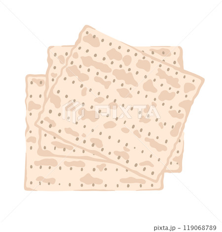 Jewish traditional flat bread matzah 119068789