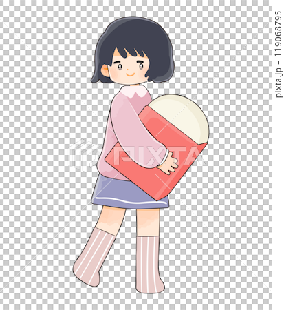 有大橡皮擦的小女孩 有大橡皮擦的小女孩 119068795