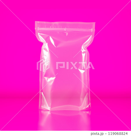 Transparent plastic packaging bag, 119068824