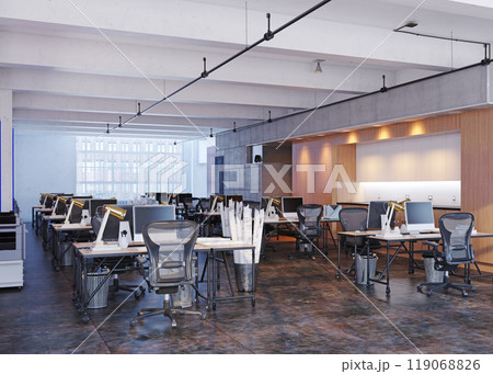 Open industrial office space 119068826