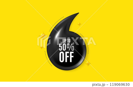 Offer 3d quotation banner. Up to 50 percent off sale. Discount offer price sign. Special offer symbol. Save 50 percentages. Discount tag quote message. Quotation comma yellow banner. Vector Offer 3d quotation banner. Up to 50 percent off sale. Discount offer price sign. Special offer symbol. Save 50 percentages. Discount tag quote message. Quotation comma yellow banner. Vector 119069630