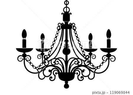 A chandelier icon silhouette vector illustration 119069844