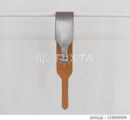 Silver snake leather belt with square buckle, stylish accessory for women Silver snake leather belt with square buckle, stylish accessory for women 119069994