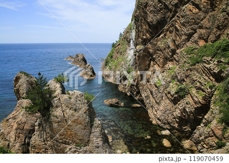 鳥取県岩美町　千貫松島周辺の風景 119070459