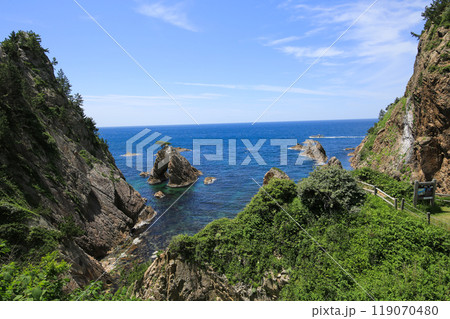 鳥取県岩美町 千貫松島周辺の風景 鳥取県岩美町 千貫松島周辺の風景 119070480